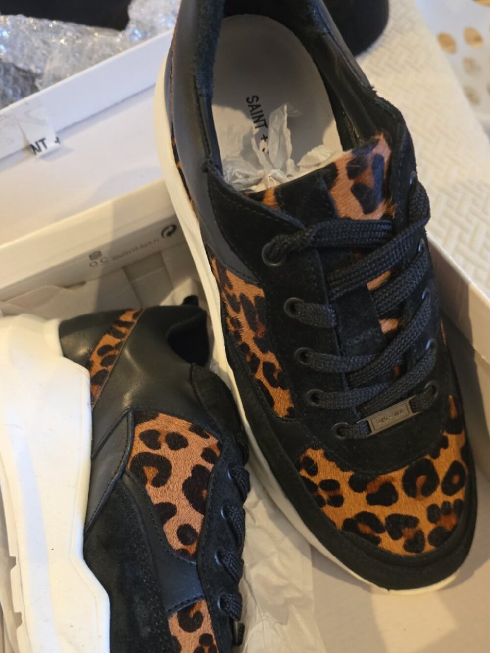 Saint + Sofia Dalston Leopard Sneakers – Size 39 (US 8/8.5)